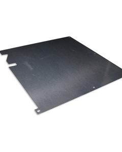 Sheet metal partition in front of nest Step V16
